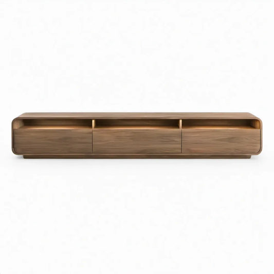 TV-meubel met 3 laden en 3 open vakken, 180 x 40 x 45 cm, walnootbruin